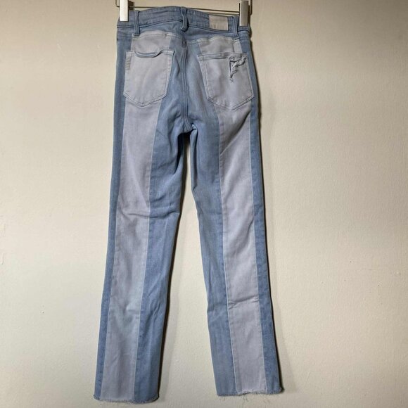 PAIGE Stripe Straight Fit Jeans (Size: 25) - Picture 2 of 12